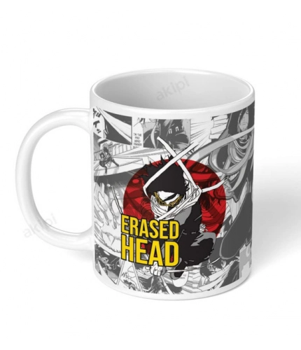 Anime Erased Head Ceramic Printed Coffee Mug (White)