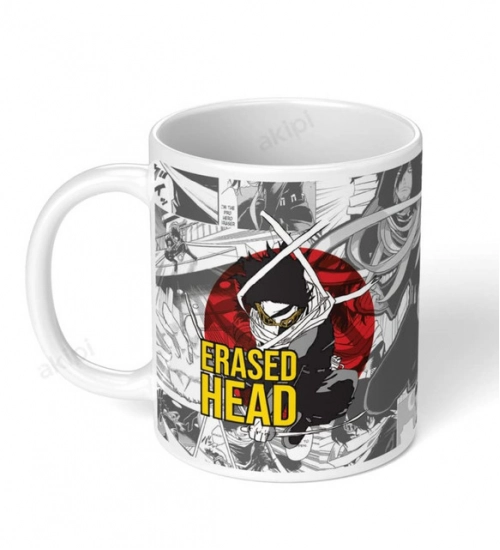 Anime Erased Head Ceramic Printed Coffee Mug (White)