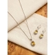 Women's Brass Silver Plated Pendant Set (Yellow) Women's Brass Silver Plated Pendant Set (Yellow)