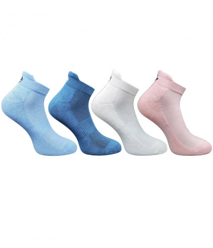 4_Pair Set Unisex Casual Cotton Printed Ankle Length Socks (Multicolor)