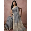 Women's Cotton Printed Saree With Unstitched Blouse 5.5Mtr (Gray) Women's Cotton Printed Saree With Unstitched Blouse 5.5Mtr (Gray)