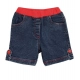 Girl's Denim Lace Inserts Sleeveless Shorts (Blue-Red) Girl's Denim Lace Inserts Sleeveless Shorts (Blue-Red)
