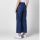 Women's Denim Solid Elasticated Trousers (Blue) Women's Denim Solid Elasticated Trousers (Blue)