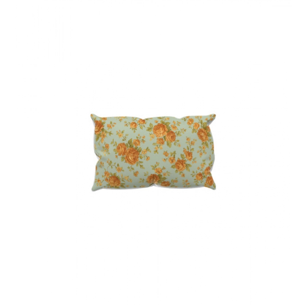Microfiber Floral Printed Single Bedsheet with 1 Pillow Cover (Beige)