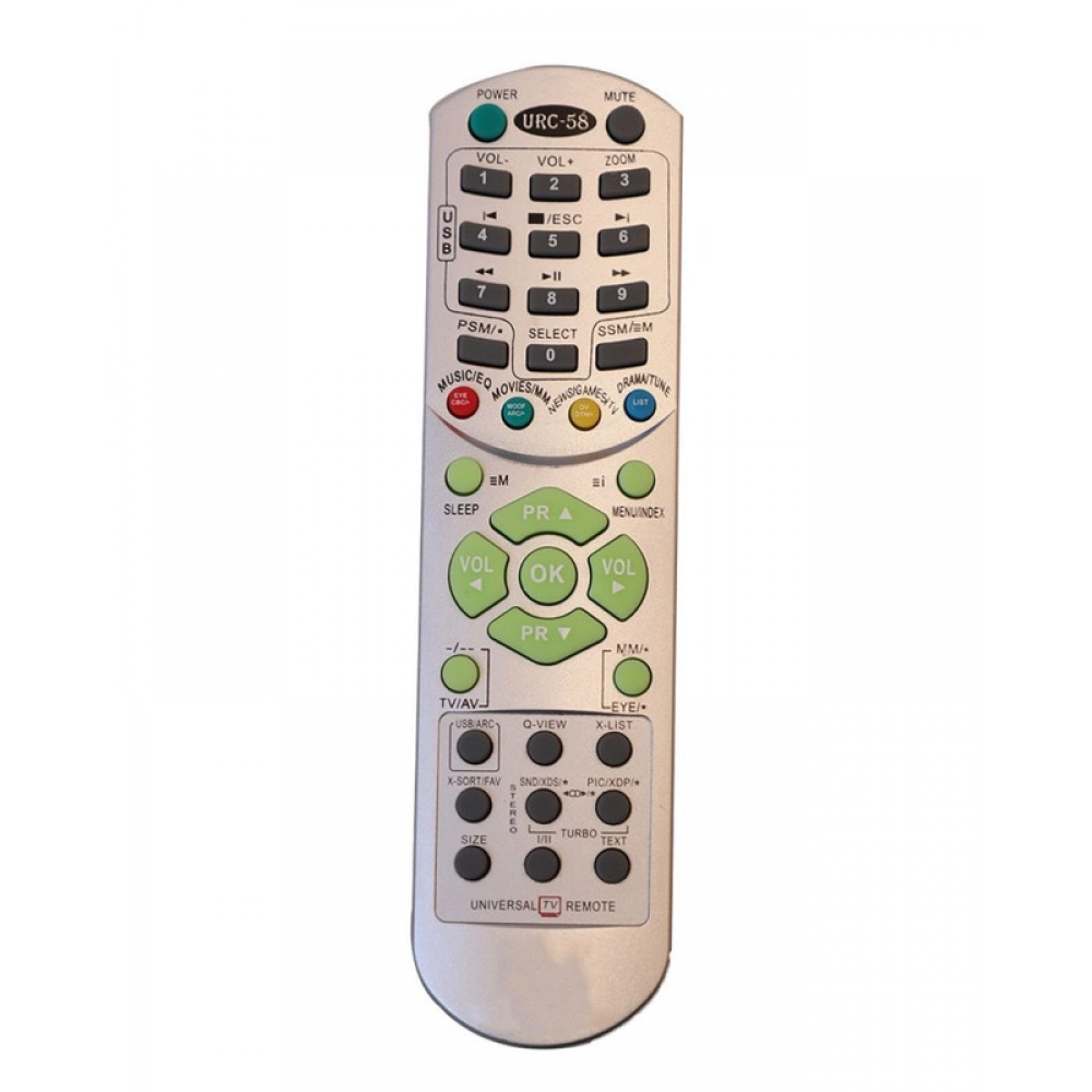 Ecomoye CRT TV Remote No. URC58, Compatible/Replacement for LG CRT TV Remote Control, White (Exactly Same Remote will Only Work)