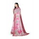 Women's Georgette Floral Printed Saree With Unstitched Blouse 5.5Mtr (Rose Pink) Women's Georgette Floral Printed Saree With Unstitched Blouse 5.5Mtr (Rose Pink)