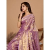 Women's Jacquard Saree With Unstitched Blouse 5.5Mtr (Multicolor)