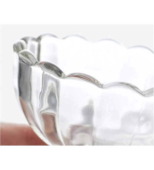 Unbreakable Plastic Dessert And Ice Cream Bowls – Set of 6 for Serving Salad, Fruits And More (Color: Assorted )