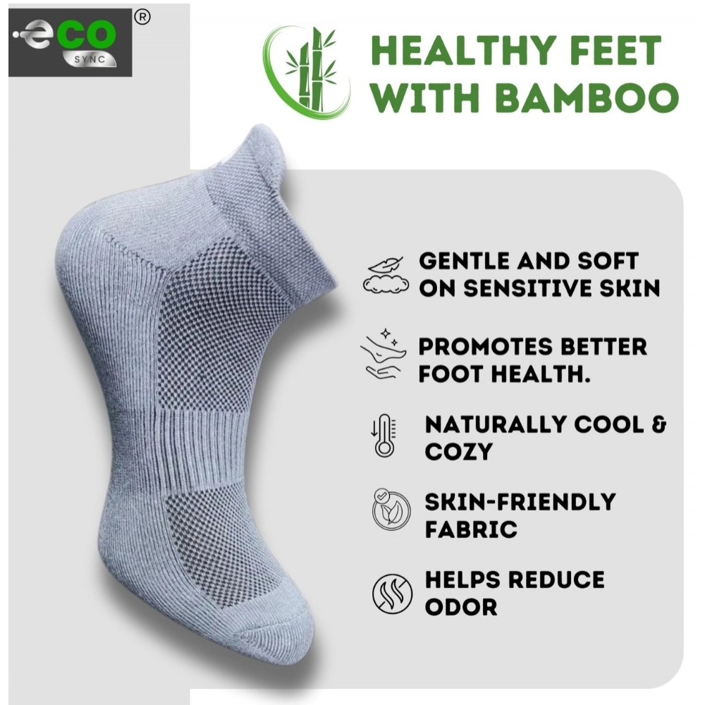 4_Pair Set Unisex Casual Cotton Printed Ankle Length Socks (Multicolor)