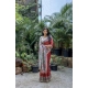 Women's Faux_Tussar Geometric_Print Saree With Unstitched Blouse 5.5Mtr (Red)