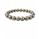 Natural Crystal 8mm Pyrite Bracelet  (Grey)