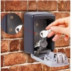 Wall-Mounted ABS Plastic Key Lock Box (Grey-Black ) Wall-Mounted ABS Plastic Key Lock Box (Grey-Black )