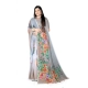 Women's Georgette Floral Printed Saree With Unstitched Blouse 5.5Mtr (Grey) Women's Georgette Floral Printed Saree With Unstitched Blouse 5.5Mtr (Grey)