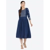 Women's Casual Rayon 3-4th Sleeves Kurti (Blue) Women's Casual Rayon 3-4th Sleeves Kurti (Blue)