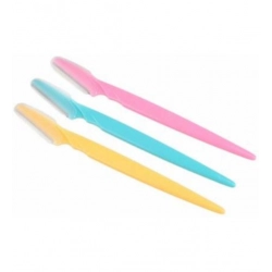 Pack of 3_Facial Razor Set Eyebrow and Face Shaving Trimmer (Color: Assorted )