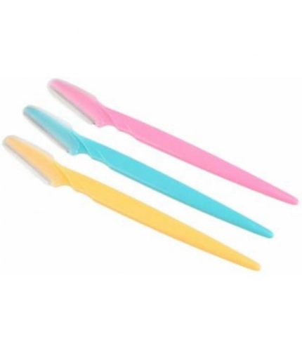 Pack of 3_Facial Razor Set Eyebrow and Face Shaving Trimmer (Color: Assorted )