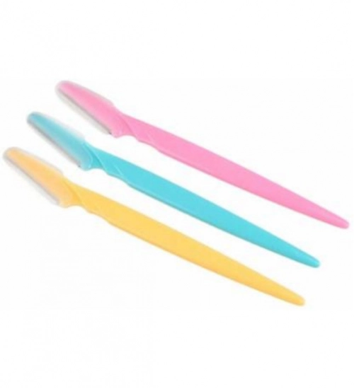 Pack of 3_Facial Razor Set Eyebrow and Face Shaving Trimmer (Color: Assorted )