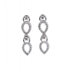 Women's Brass Silver Plated Necklace set (Silver)
