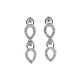 Women's Brass Silver Plated Necklace set (Silver)