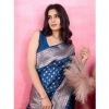 Women's Banarasi Silk Printed Saree With Unstitched Blouse 5.5Mtr (Pinch) Women's Banarasi Silk Printed Saree With Unstitched Blouse 5.5Mtr (Pinch)