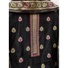 Women's Banarasi Silk Printed Unstitched Salwar Suit Material With Dupatta (Black, 3Mtrs) Women's Banarasi Silk Printed Unstitched Salwar Suit Material With Dupatta (Black, 3Mtrs)