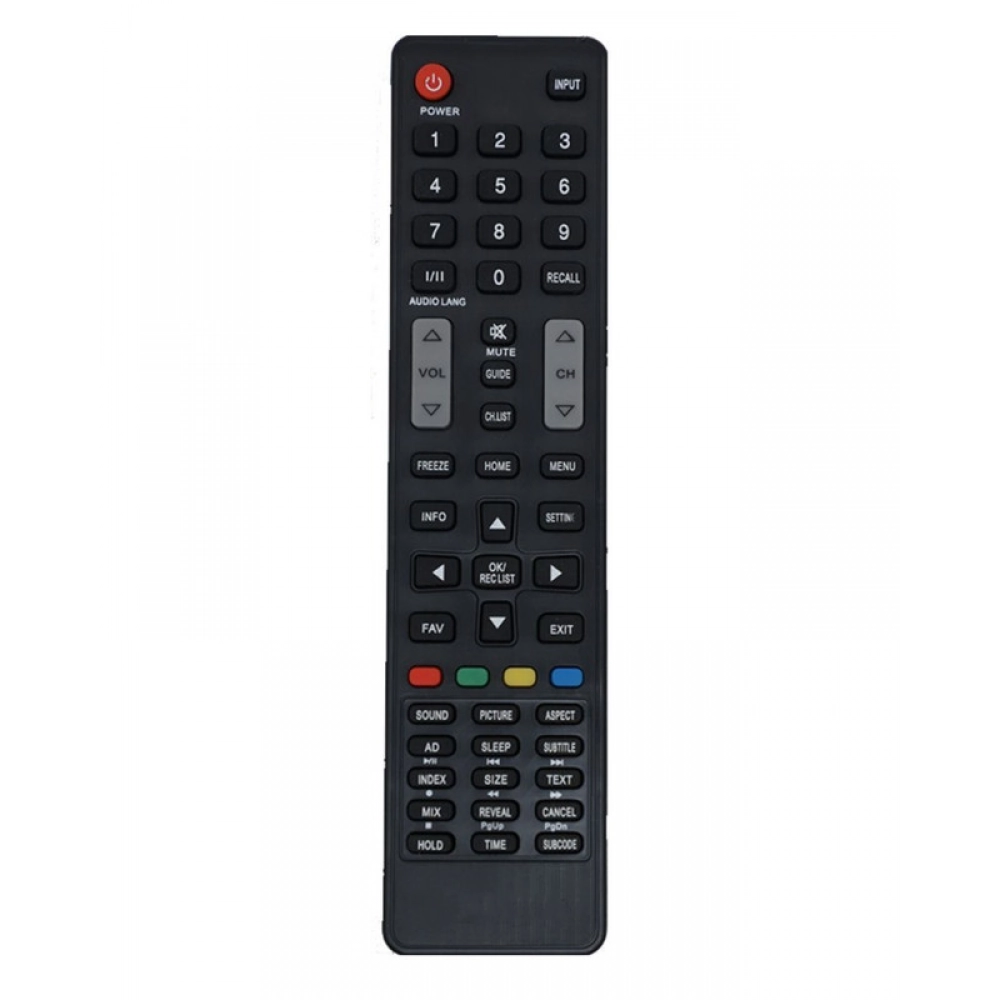 Ecomoye LCD/LED Remote No. MX07, Compatible/Replacement for Micromax LCD/LED TV Remote Control, Black (Exactly Same Remote will Only Work)