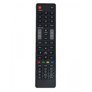 Ecomoye LCD/LED Remote No. MX07, Compatible/Replacement for Micromax LCD/LED TV Remote Control, Black (Exactly Same Remote will Only Work)