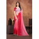 Women's Chiffon Embroidred Saree With Unstitched Blouse 5.5Mtr (Pink) Women's Chiffon Embroidred Saree With Unstitched Blouse 5.5Mtr (Pink)