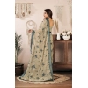 Women's Faux Linen Floral Print Ready to wear Saree With Unstitched Blouse 5.5Mtr (LightBeige) Women's Faux Linen Floral Print Ready to wear Saree With Unstitched Blouse 5.5Mtr (LightBeige)