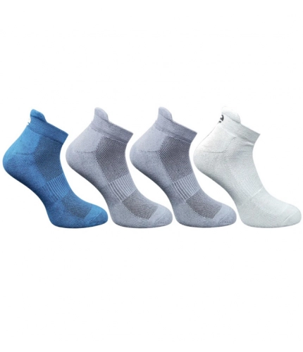 4_Pair Set Unisex Casual Cotton Printed Ankle Length Socks (Multicolor)