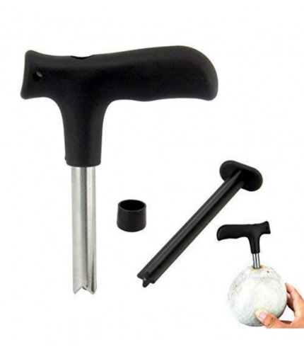 Pack Of 2_Coconut Opener – Easy And Safe Coconut Cutting Tool (Color: Assorted )