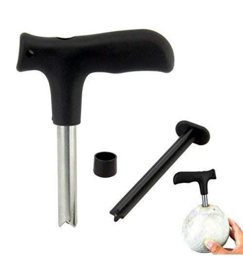 Pack Of 2_Coconut Opener – Easy And Safe Coconut Cutting Tool (Color: Assorted )