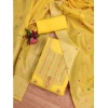 Women's Banarasi Silk Printed Unstitched Salwar Suit Material With Dupatta (Yellow, 3Mtrs) Women's Banarasi Silk Printed Unstitched Salwar Suit Material With Dupatta (Yellow, 3Mtrs)
