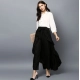 Women's Rayon Ruffled Elasticated Skirt (Black) Women's Rayon Ruffled Elasticated Skirt (Black)