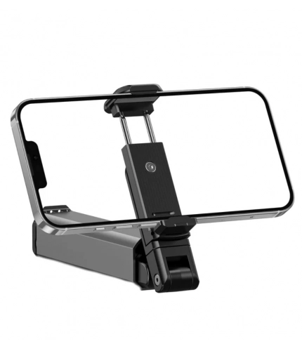 Aluminum-Plastic Solid Bluetooth Selfie Stick and Travel Tripod Stand (Silver-Black)