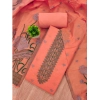 Women's Banarasi Silk Printed Unstitched Salwar Suit Material With Dupatta (Peach, 3Mtrs) Women's Banarasi Silk Printed Unstitched Salwar Suit Material With Dupatta (Peach, 3Mtrs)