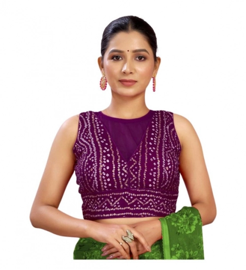 Women's Rayon Cotton Bandhani Printed Halter Neck Non Padded Blouse (Wine 38 Ready (Alterable up to 42)