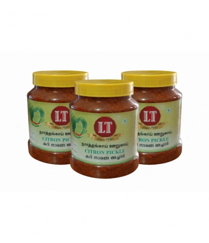 Pack of_3 300GM LT Citron Pickle Traditional Digestive Side Dish (Red)