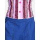 Girl's Rayon Solid Bell Sleeve Top with Culottes (Purple-Blue) Girl's Rayon Solid Bell Sleeve Top with Culottes (Purple-Blue)