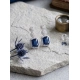 Women's Brass Silver Plated Drop Earrings (Blue) Women's Brass Silver Plated Drop Earrings (Blue)