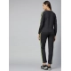 Women's Cotton Solid Long Sleeves Tracksuit (Dark Grey - Green) Women's Cotton Solid Long Sleeves Tracksuit (Dark Grey - Green)