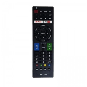 Ecomoye Smart TV Remote No. 574 (No Voice) with Netflix and YouTube Function, Compatible/Replacement for Sharp Smart TV LCD/LED Remote Control, Black (Exactly Same Remote will Only Work)
