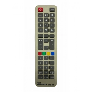 Ecomoye LCD/LED Remote No. URC133, Compatible/Replacement for Sansui LCD/LED TV Remote Control, White (Exactly Same Remote will Only Work)