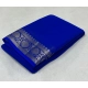 Women's Crepe Chit Pallu Solid Saree With Unstitched Blouse 5.5Mtr (Blue) Women's Crepe Chit Pallu Solid Saree With Unstitched Blouse 5.5Mtr (Blue)