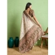 Women's Silk Blend Printed Saree With Unstitched Blouse 5.5Mtr (Cream) Women's Silk Blend Printed Saree With Unstitched Blouse 5.5Mtr (Cream)