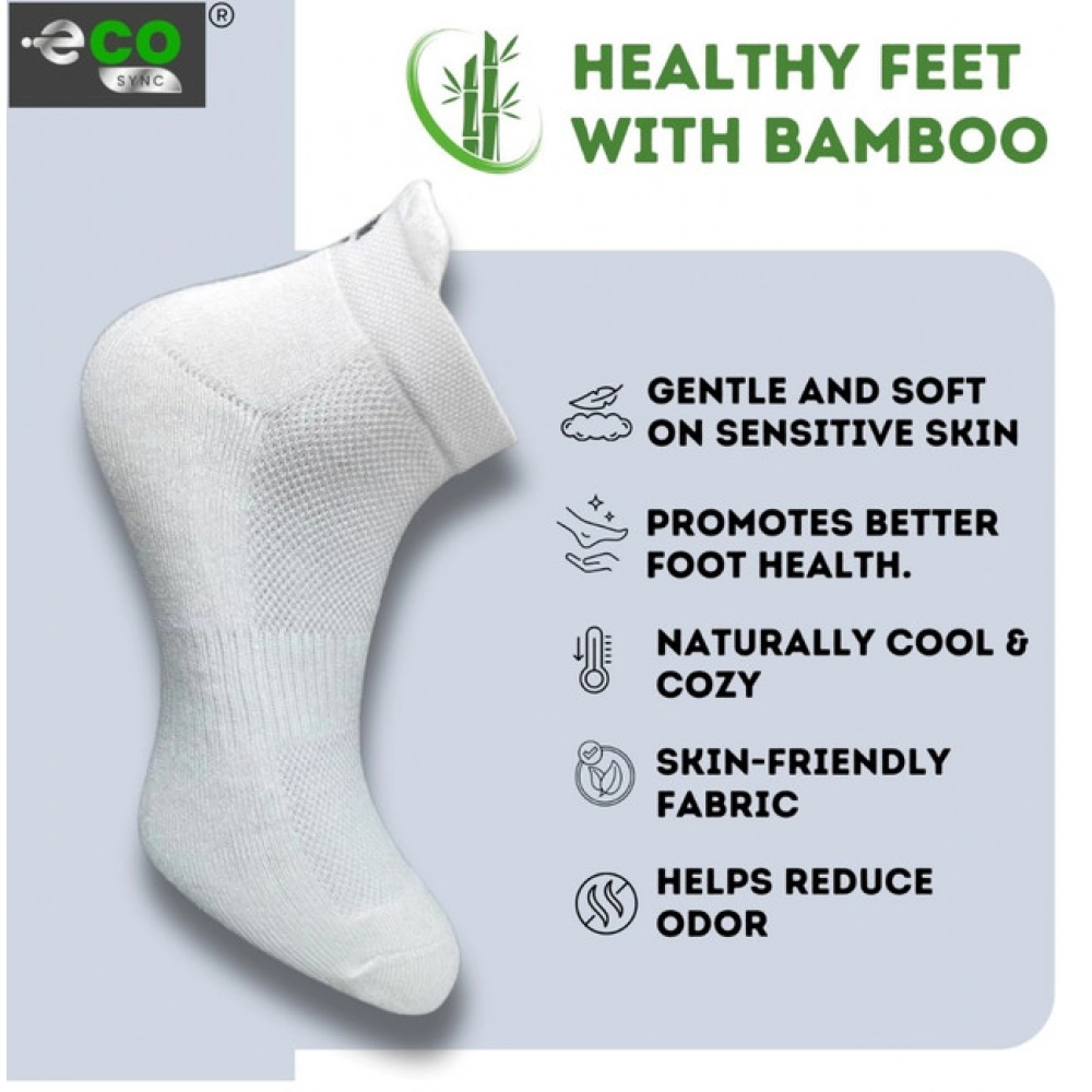 4_Pair Set Unisex Casual Cotton Printed Ankle Length Socks (Multicolor)