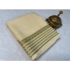 Women's Crepe Chit Pallu Solid Saree With Unstitched Blouse 5.5Mtr (Beige) Women's Crepe Chit Pallu Solid Saree With Unstitched Blouse 5.5Mtr (Beige)