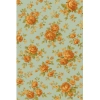 Microfiber Floral Printed Double Bedsheet with 2 Pillow Covers (Beige)