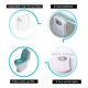 Pack of 2_Toilet Bowl Night Light – Motion Sensor LED Toilet Lamp (Color: Assorted )
