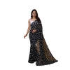 Women's Georgette Printed Saree With Unstitched Blouse 5.5Mtr (Black) Women's Georgette Printed Saree With Unstitched Blouse 5.5Mtr (Black)